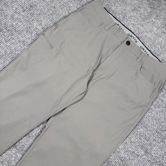 Orvis Other - Orvis Mens 38x29 Performance Trek Tech Light Gray Water Repellent Hiking Pants